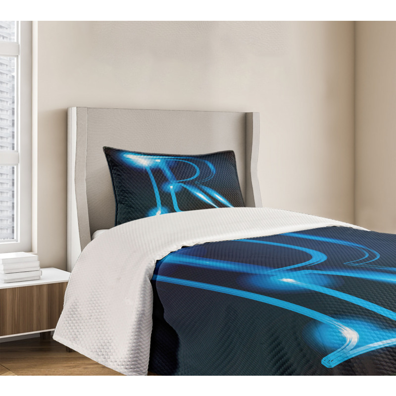 Futuristic Design R Bedspread Set