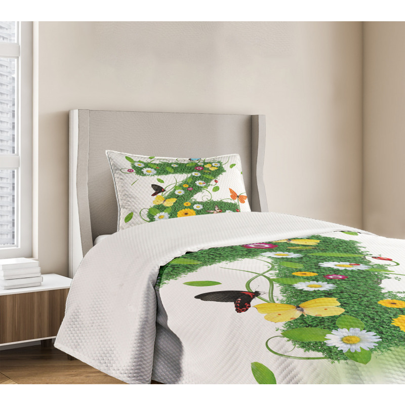 Fresh Summer Garden Bedspread Set