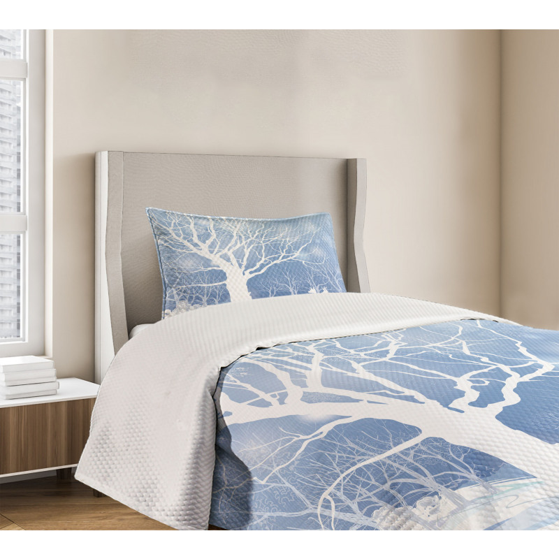 Abstract Winter Deer Bedspread Set