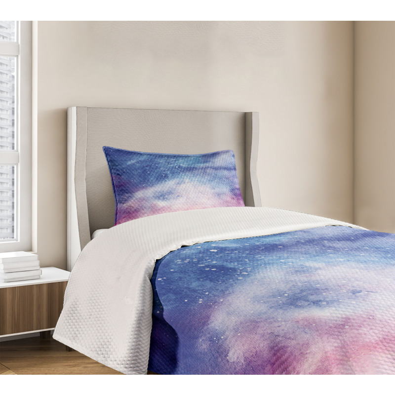 Watercolor Space Bedspread Set