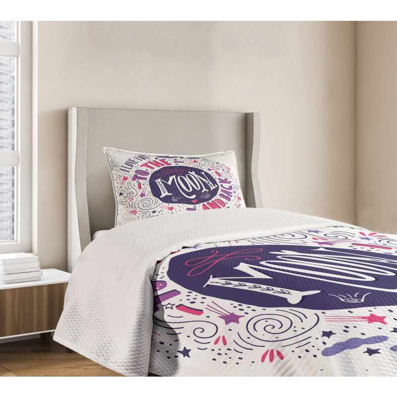 Colorful Love Bedspread Set