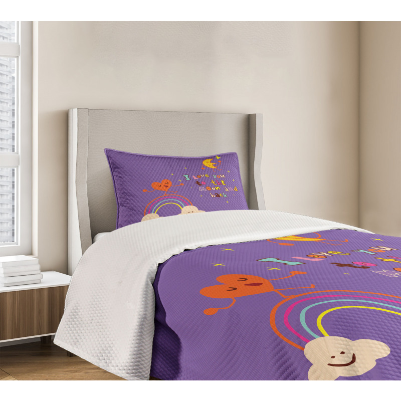 Magic Happy Rainbow Bedspread Set