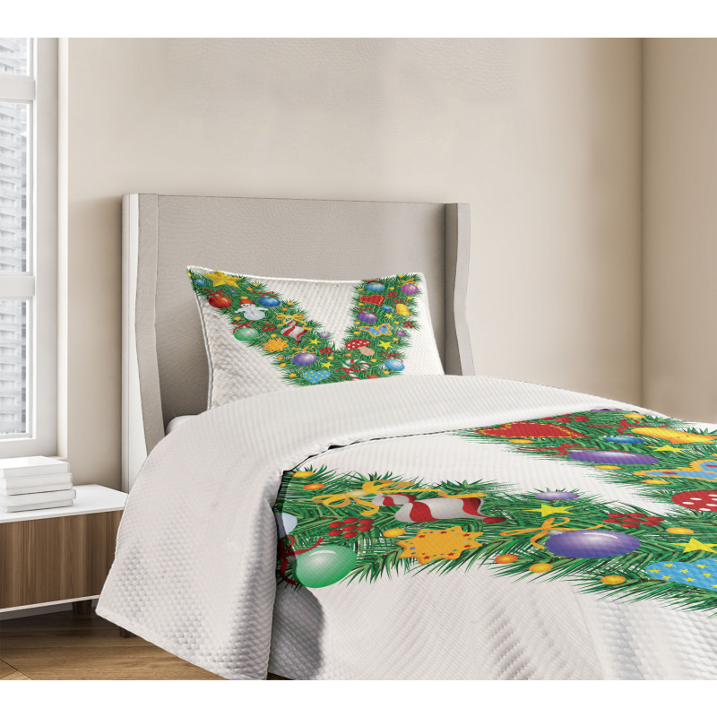 Ornamental Tree Bells Bedspread Set