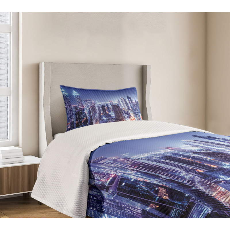 Dubai Downtown Modern UAE Bedspread Set