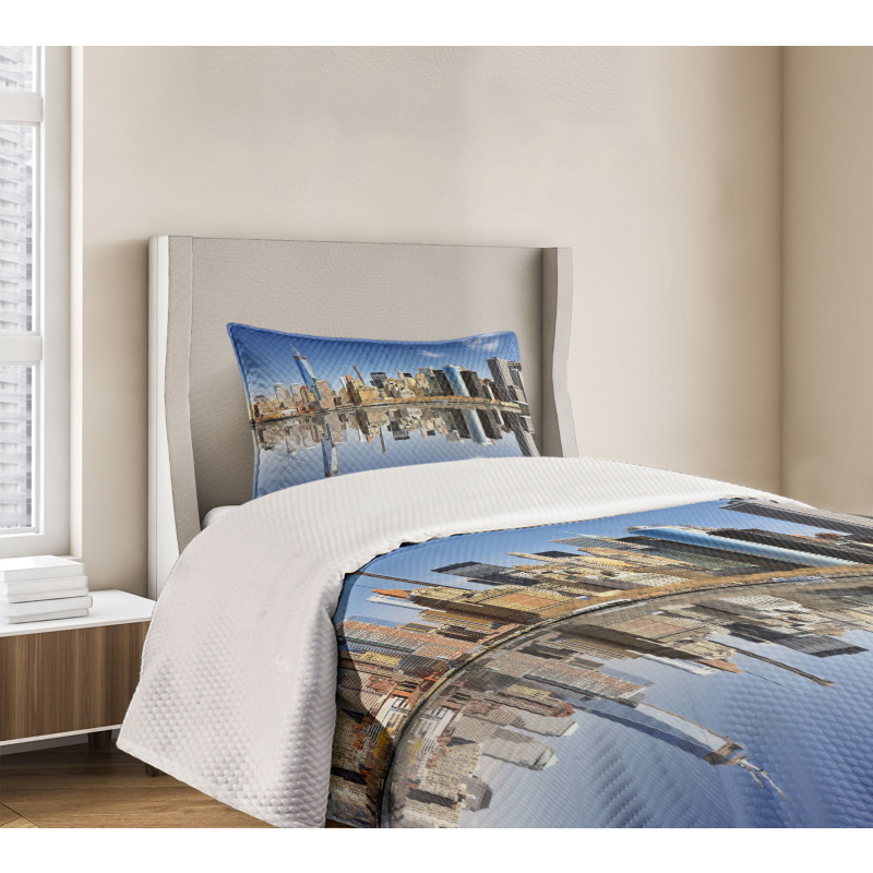 Manhattan Buildings Bedspread Set