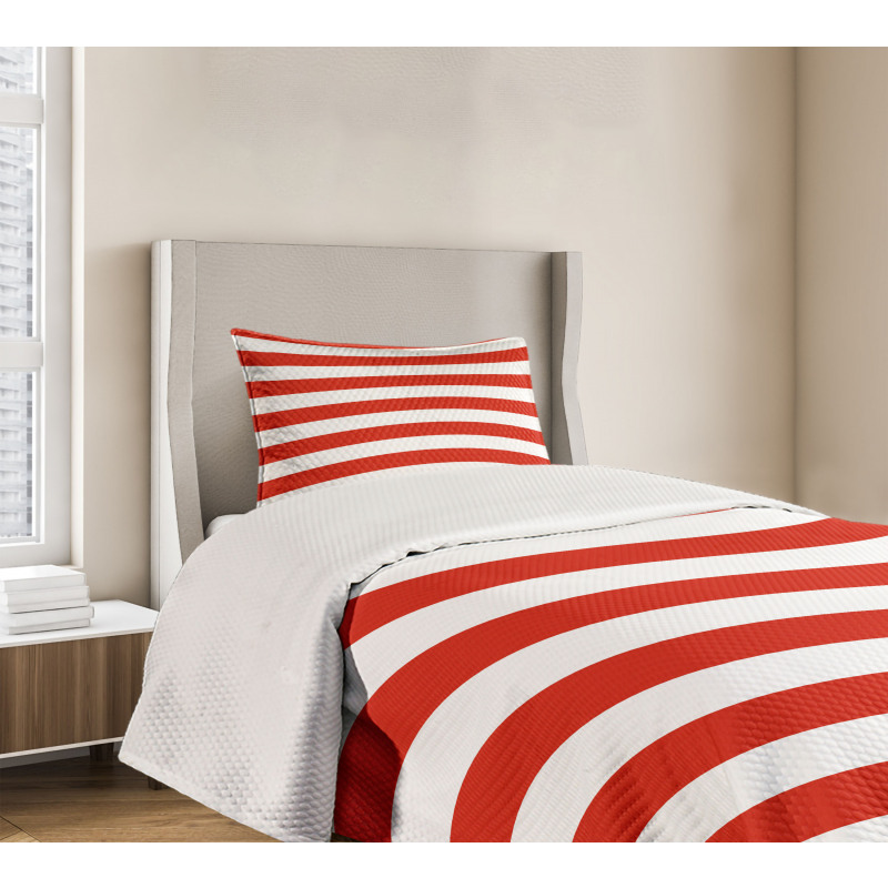 American Flag Design Bedspread Set