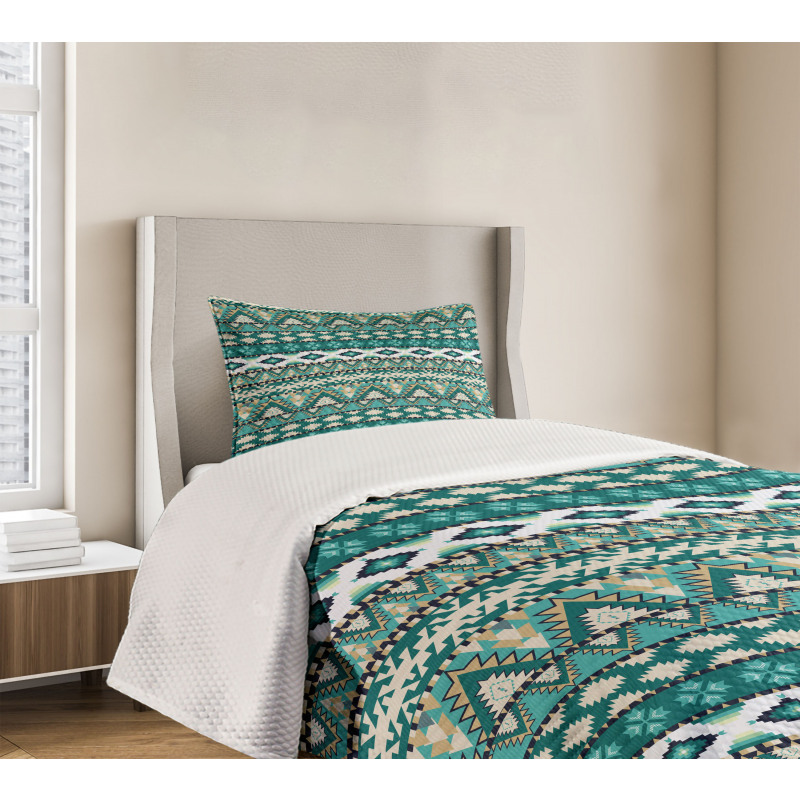 Aztec Design Bedspread Set