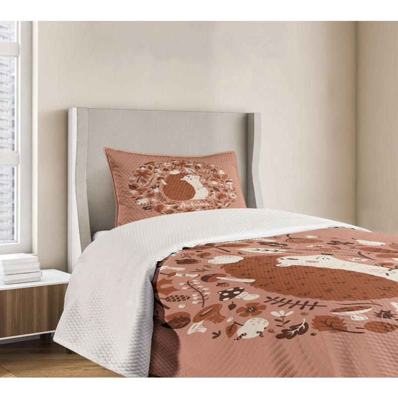 Autumn Elements Pine Bedspread Set