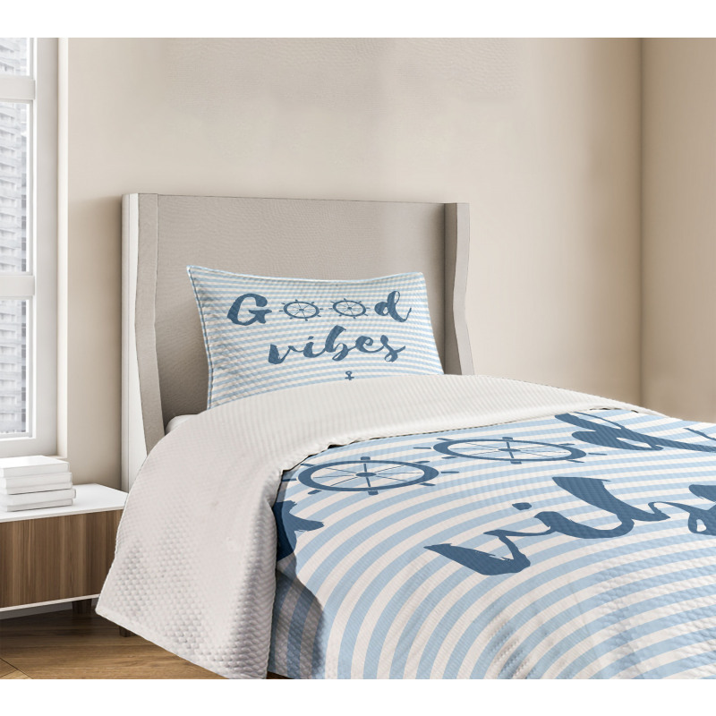 Nautical Maritime Bedspread Set