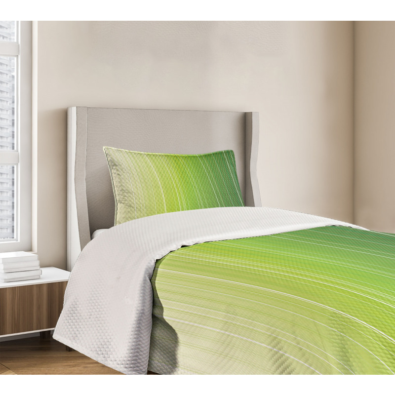 Ombre Color Stripe Digital Bedspread Set