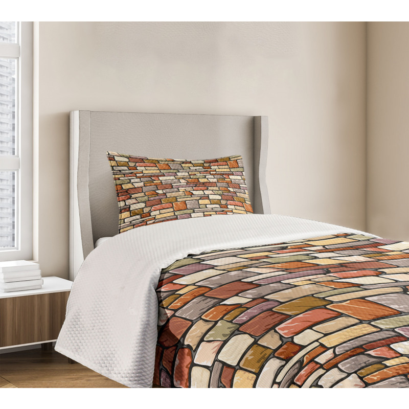 Doodle Wall Pattern Bedspread Set