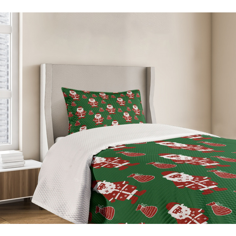 Santa Claus Present Bedspread Set