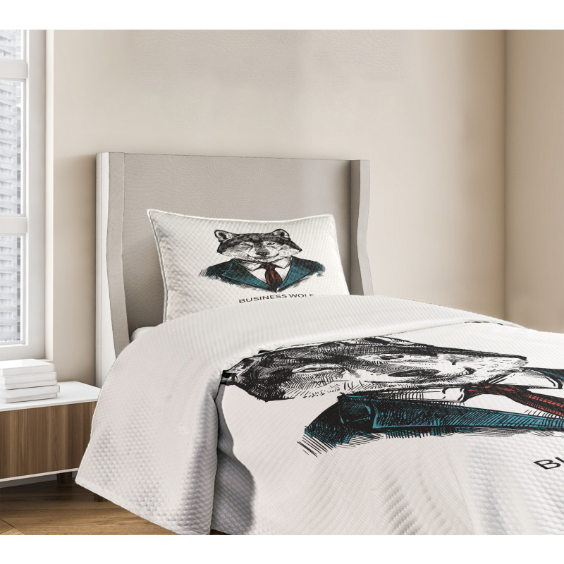 Business Animal in Suit Bedspread Set