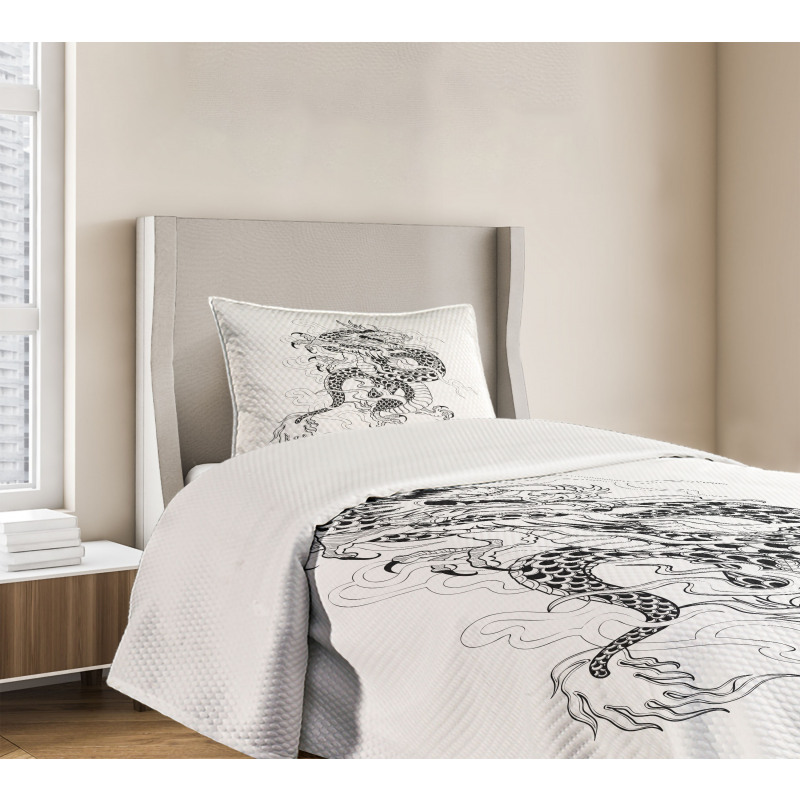 Sketch Art Monster Bedspread Set