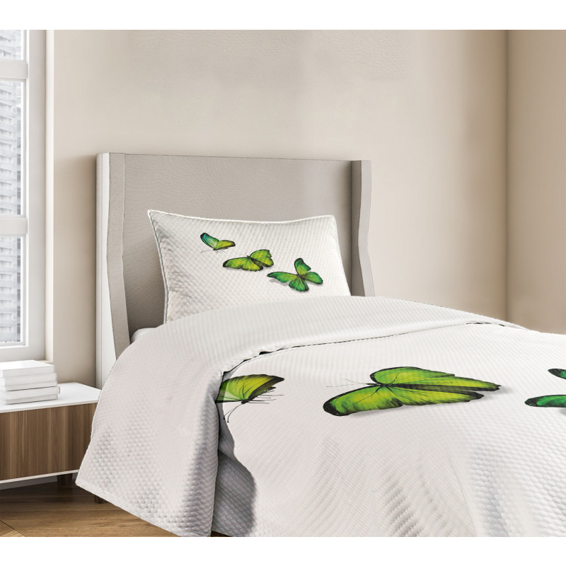 Spring Butterfly Bedspread Set