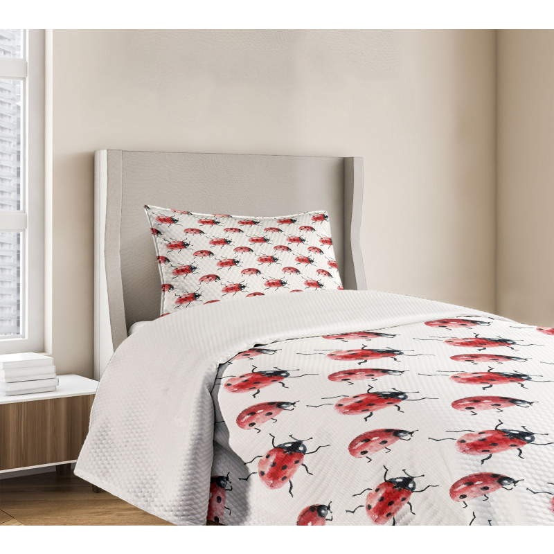 Lady Bug Insect Bedspread Set