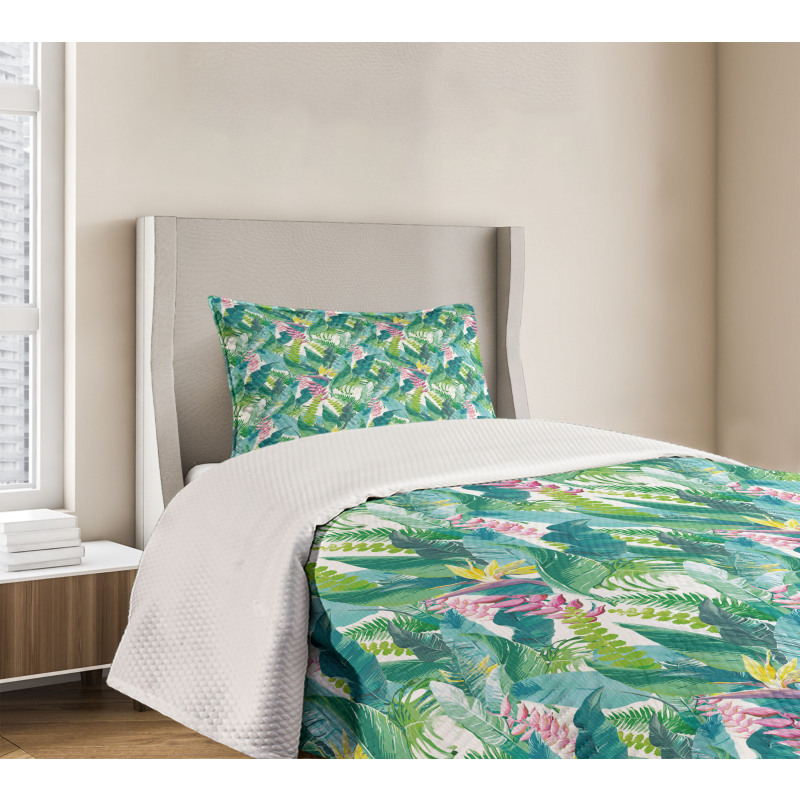 Exotic Jungle Hawaii Bedspread Set