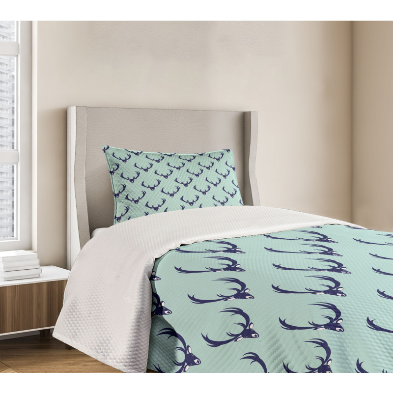 Abstract Creature Motif Bedspread Set