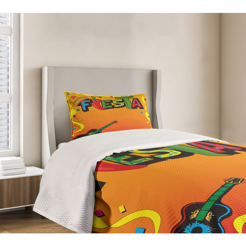 Latino Themed Party Bedspread Set