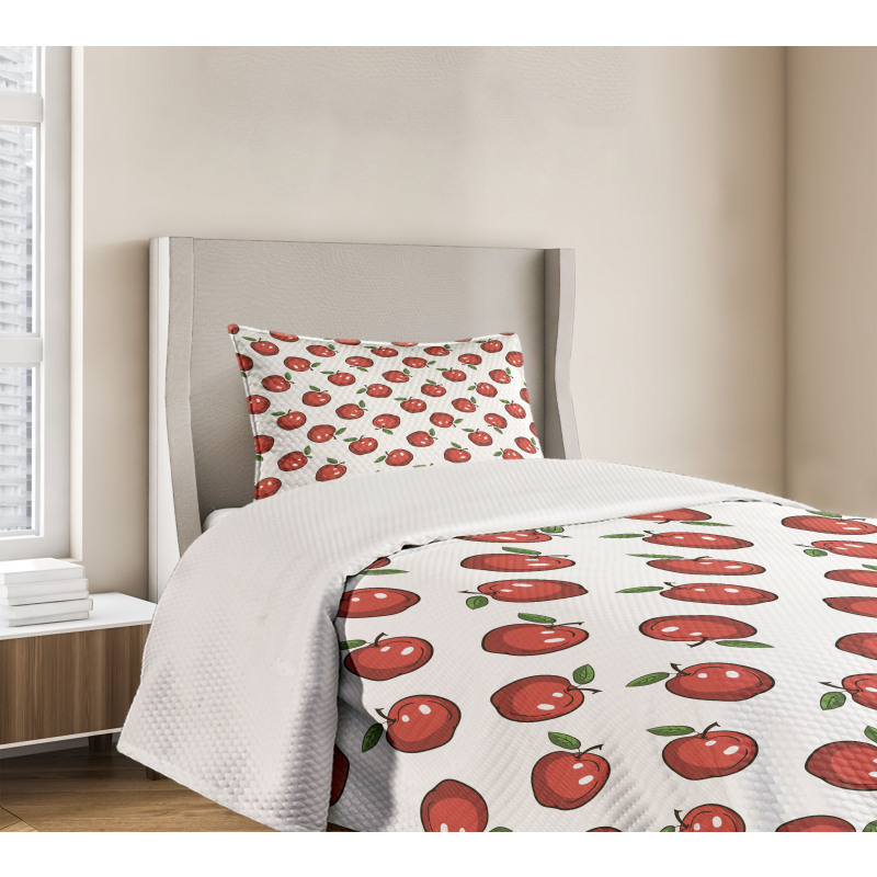 Cartoon Organic Fruit Bedspread Set