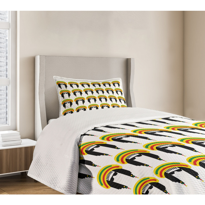 Rastafarian Dreadlocks Bedspread Set