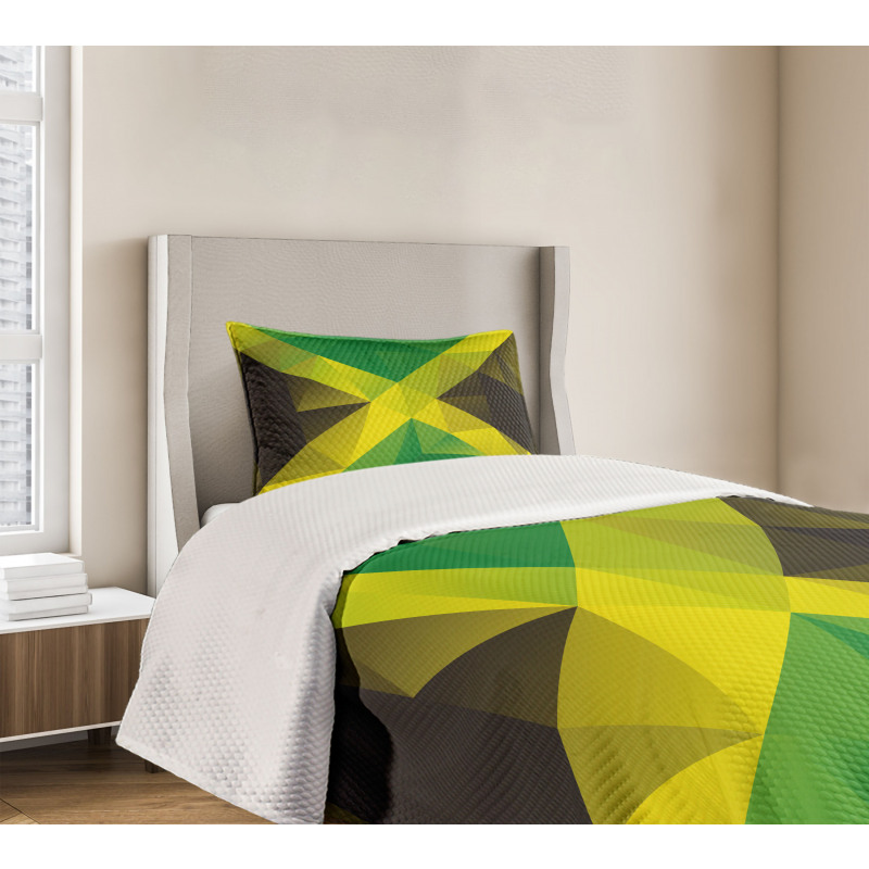 Triangle Polygon Flag Bedspread Set