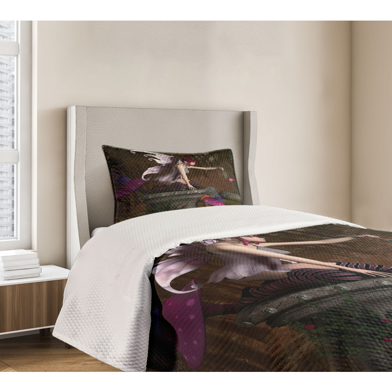 Mythical Creature Forest Bedspread Set