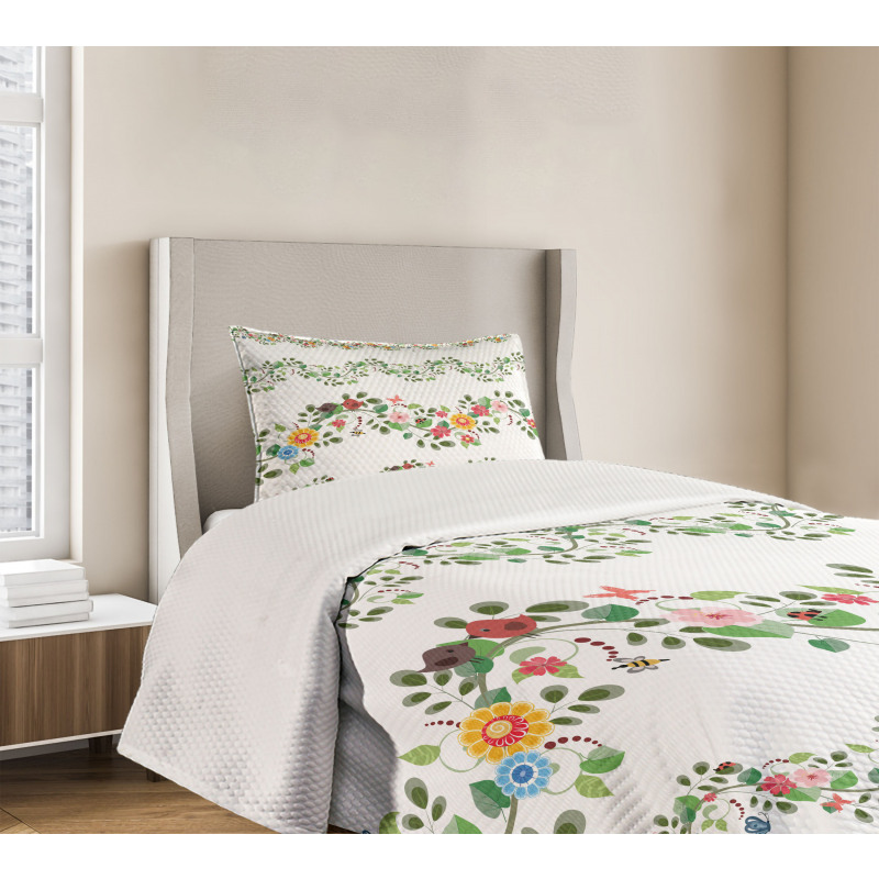 Romantic Pattern Bedspread Set