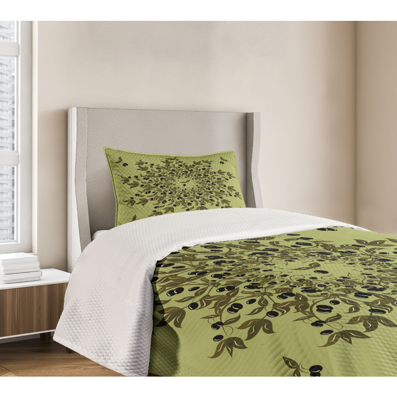 Fruit Branches Bedspread Set