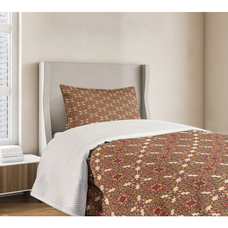 Flora Leaves Bedspread Set