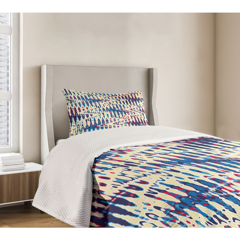 Refracted Waves Abstract Bedspread Set