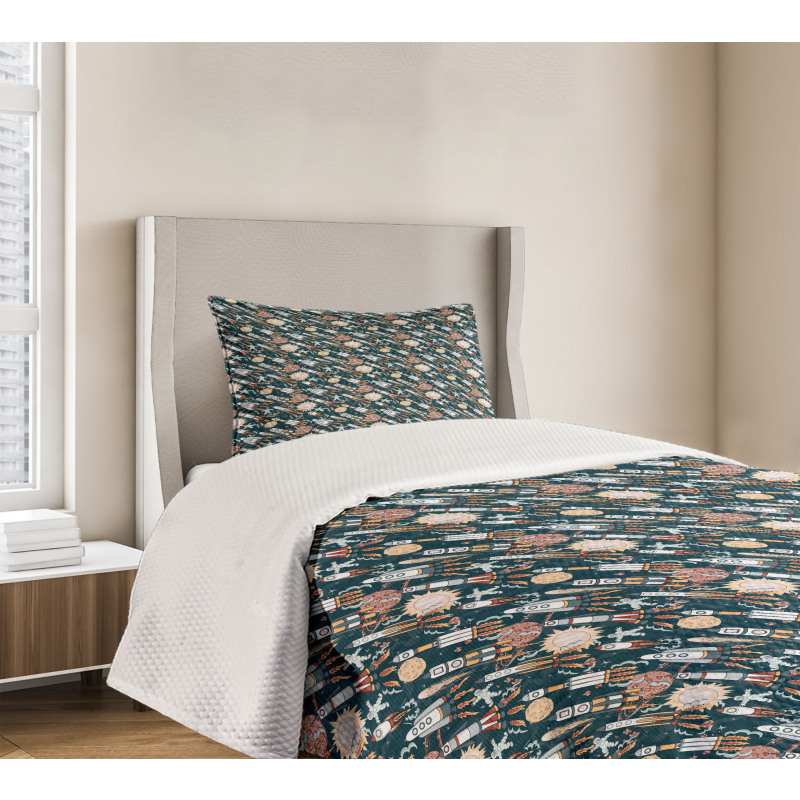 Space Exploration Bedspread Set