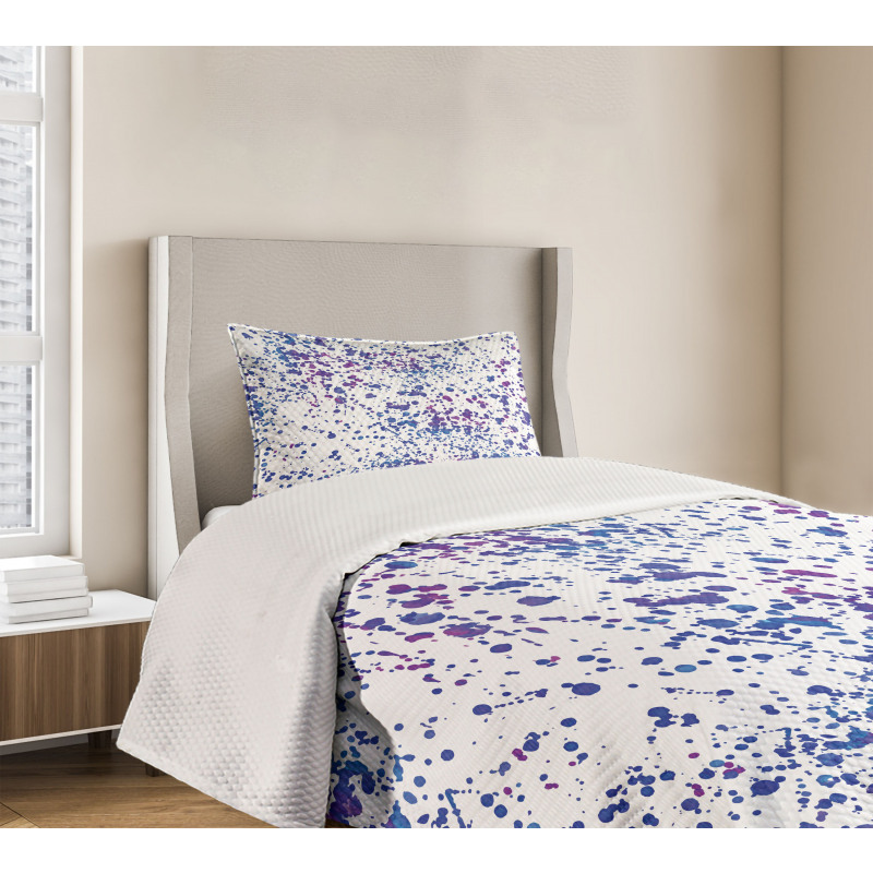 Paint Splatters Art Bedspread Set