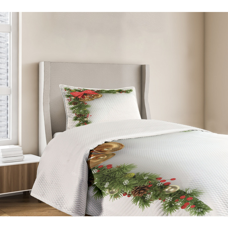 Xmas Corner Bell Bedspread Set