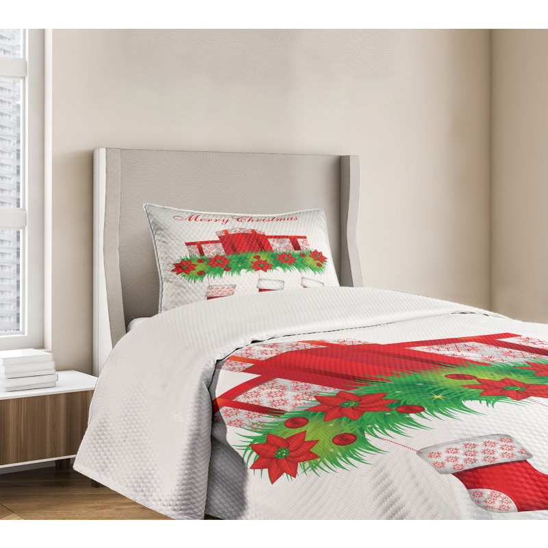 Hanging Stockings Bedspread Set