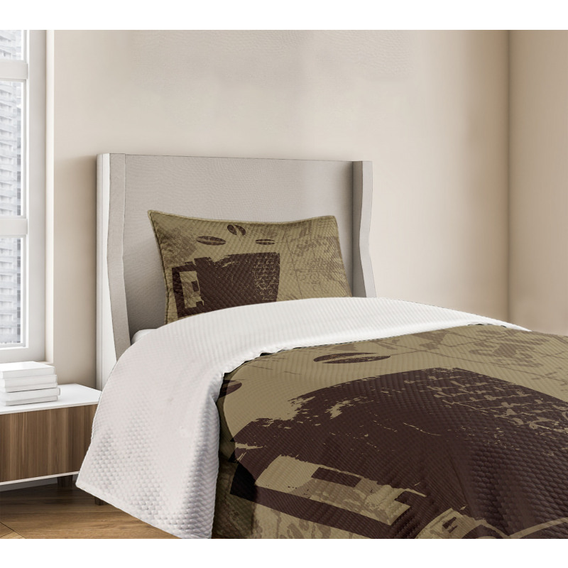 Grunge Java Breakfast Bedspread Set