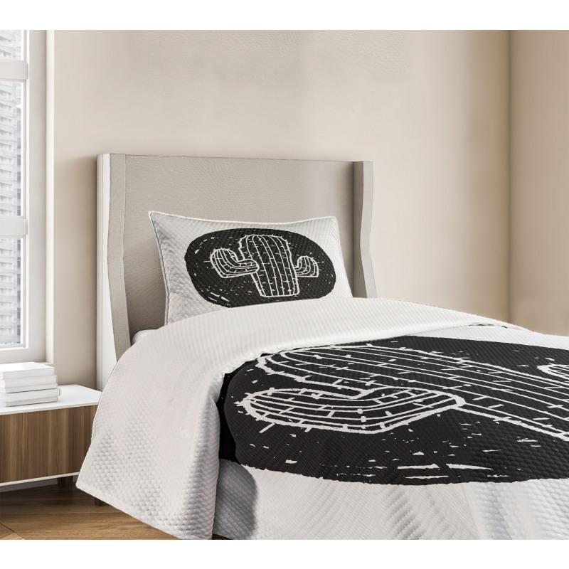 Saguaro Plant Theme Bedspread Set