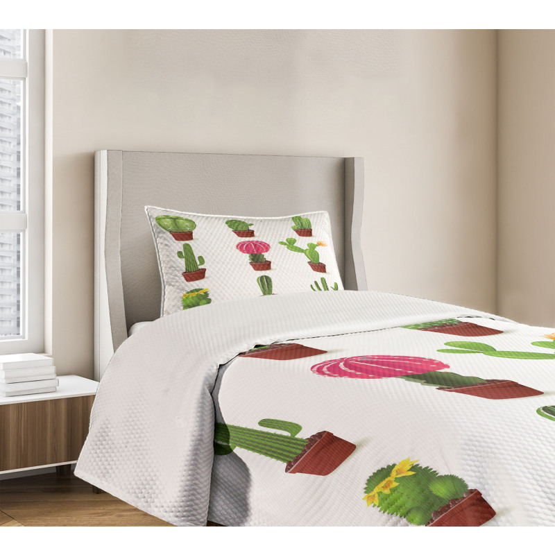 Plant Variety Cartoon Bedspread Set