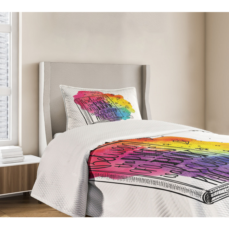 Words Between Pages Vivid Bedspread Set