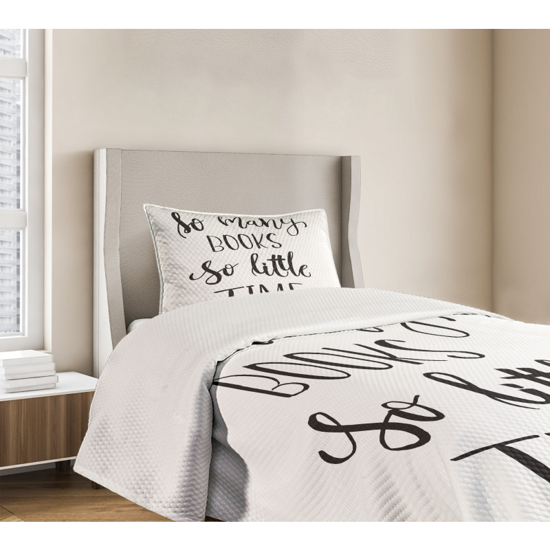 Inspirational Modern Words Bedspread Set