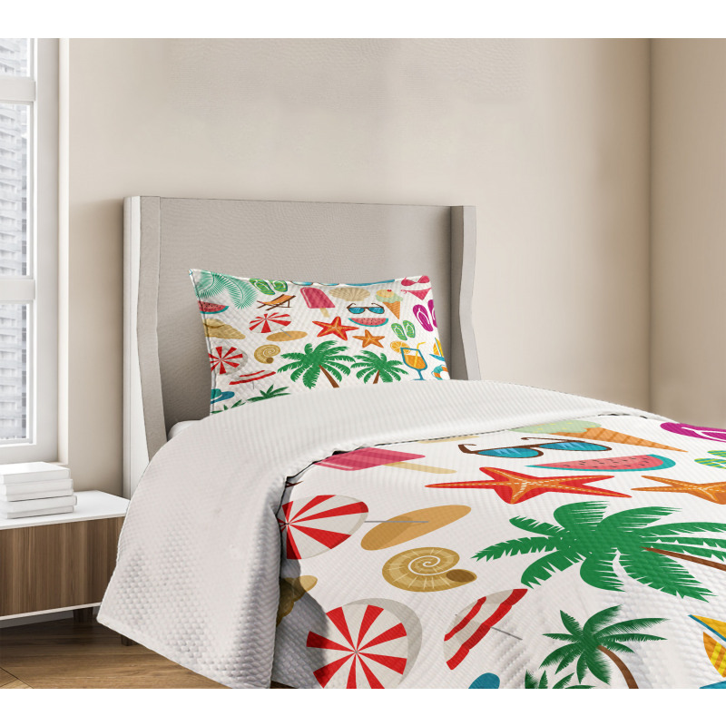 Summer Ice Cream Bedspread Set