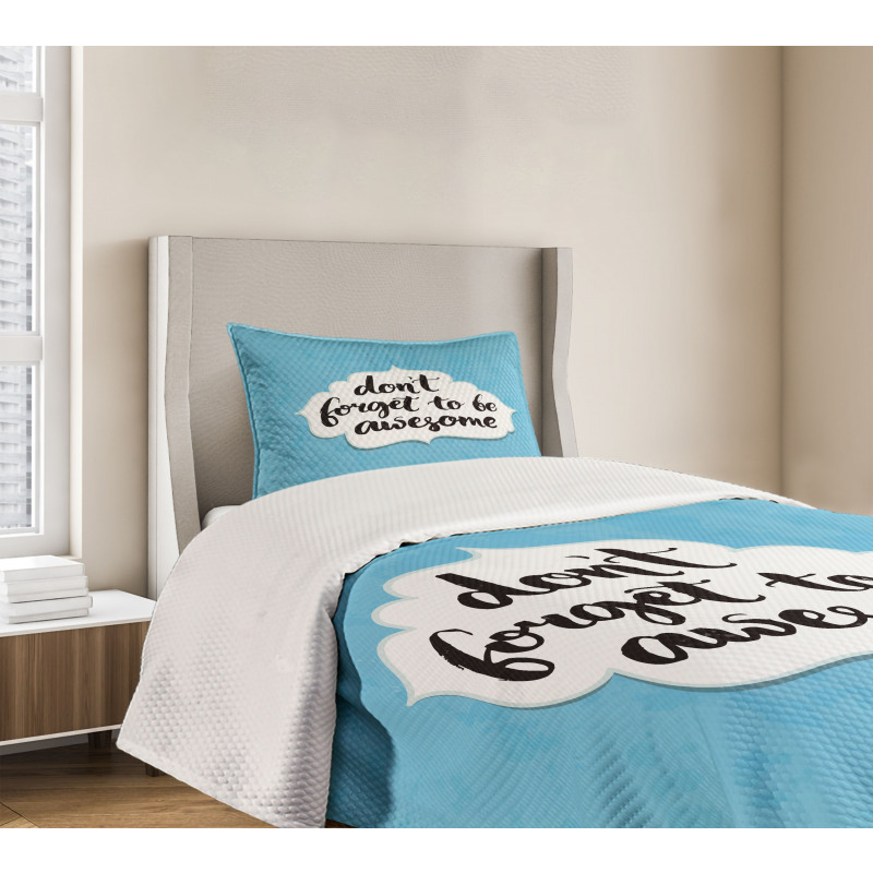 Be Words Bedspread Set