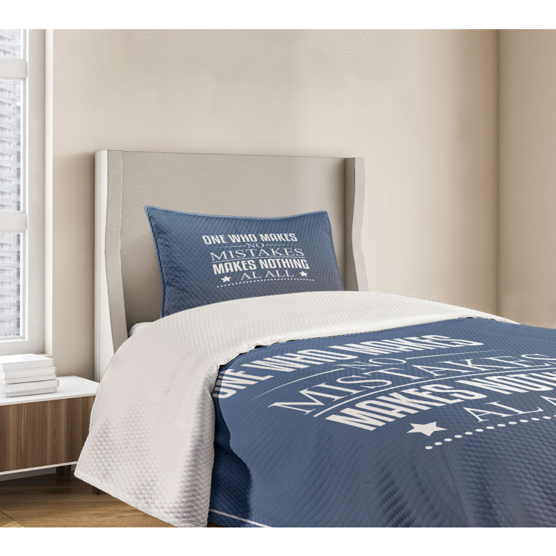 Value of Mistakes Bedspread Set