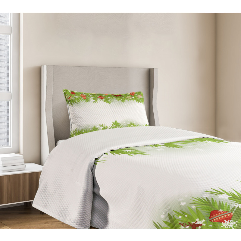 Coniferous Noel Tree Bedspread Set