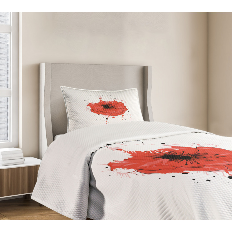 Head of Opiate Flower Art Bedspread Set