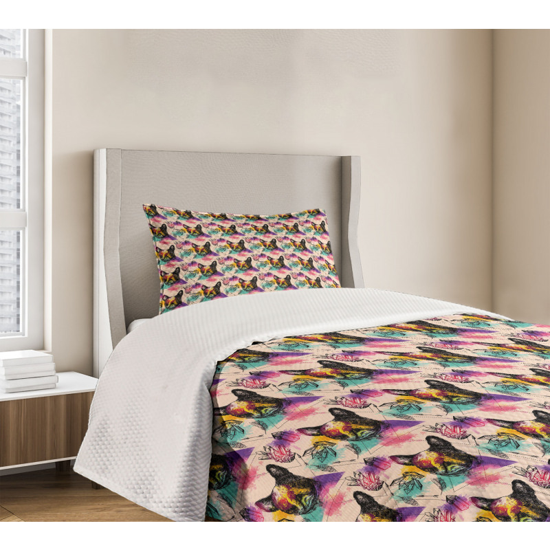 Colorful Crystals Bedspread Set