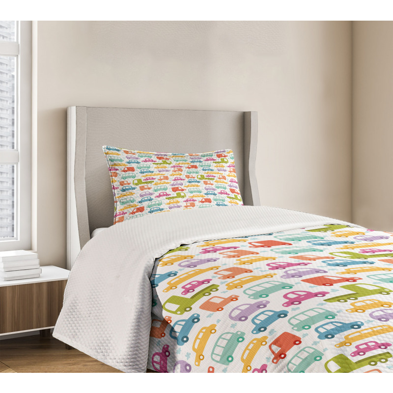 Colorful Drive Bedspread Set