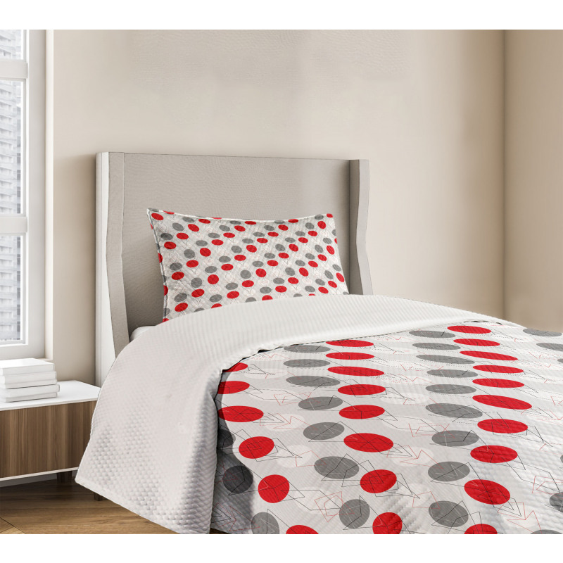 Geometrical Spotty Bedspread Set