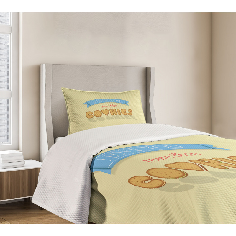 Vanilla Cookies Bedspread Set