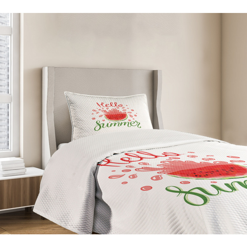 Cartoon Watermelon Bedspread Set